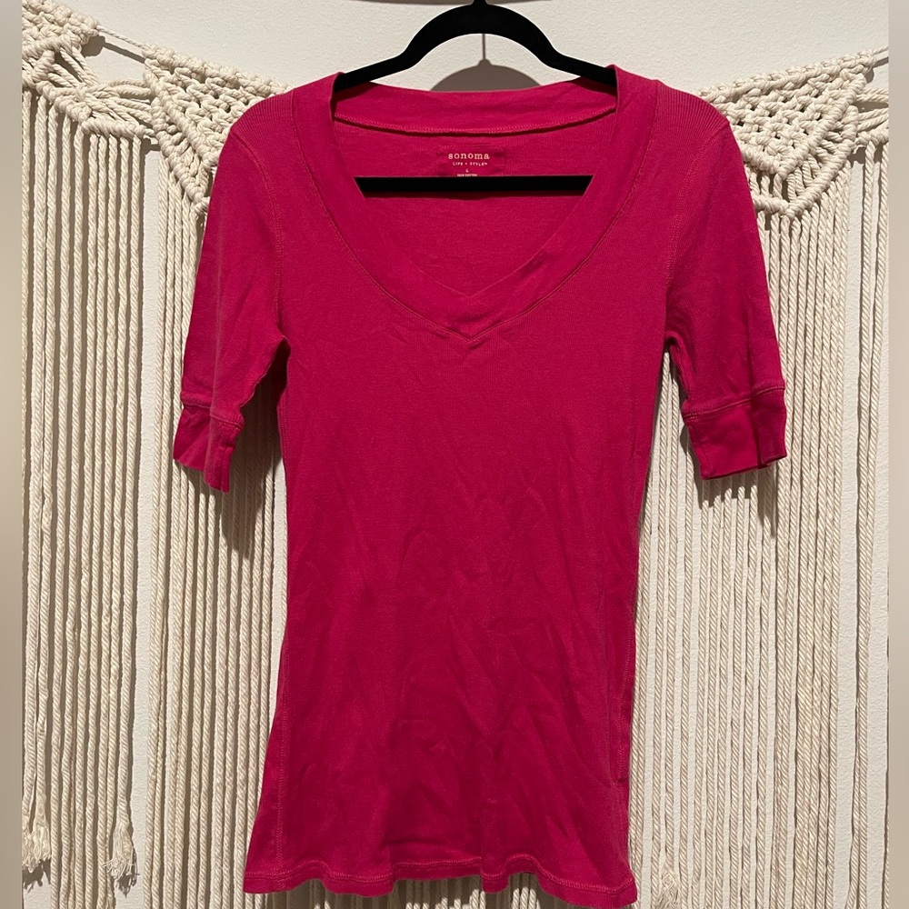 Sonoma Pink Y2K Shirt Sz M/L